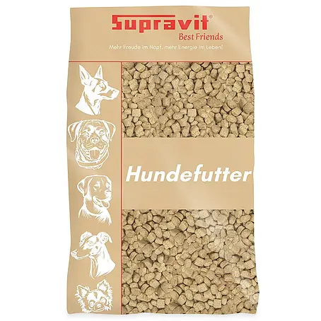 Supravit Hundefutter trocken 15kg | Huhn mit Mais gut verträglich für Hunde