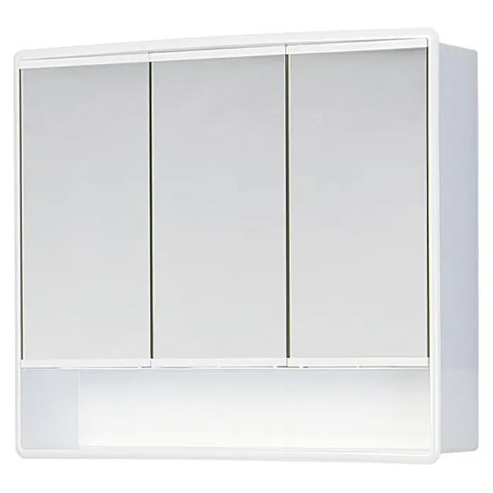 Jokey Spiegelschrank Lymo - B x H: 58 x 49,5 cm, Weiß - Diagonale Ansicht