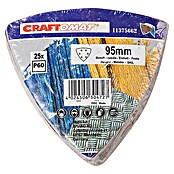 Craftomat Deltaschuurschijven met klittenband Voordeelverpakking (Korreling: 60, Lengte: 95 mm, 25-delig)