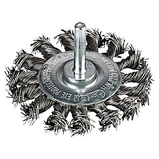 Craftomat Schijfborstel (Passend bij: Boorhouder, Diameter: 75 mm, Gevlochten)