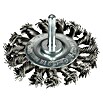 Craftomat Scheiben-Drahtbürste (Passend für: Bohrfutter, Durchmesser: 75 mm, Gezopft)