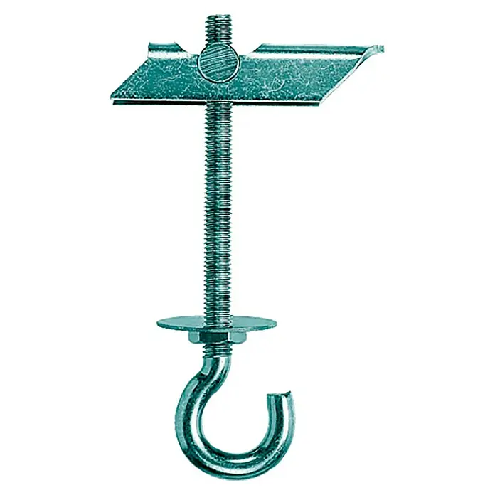 Stabilit Kippdübel KD5HK - Länge Dübel: 130 mm, 2 Stk., Durchmesser Bohrloch: 16 mm - Ein Kippdübel mit Gewindestange und Haken, ideal für die Befestigung an Gipskarton- oder Hohlwänden.