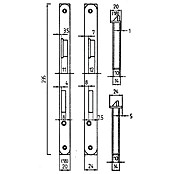 Stabilit WC-Einsteckschloss (Stumpfe Türen, DIN-L, Innentür)