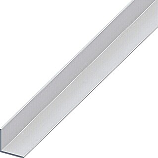 Kantoflex Perfil angular (1.000 x 30 x 30 mm, Espesor: 2 mm, Aluminio, Anodizado, Plateado)