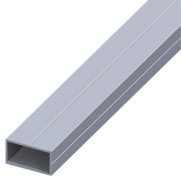 Kantoflex Rechthoekige buis (2.500 x 35,5 x 19,5 mm, Dikte: 1,5 mm, Aluminium, Blank)