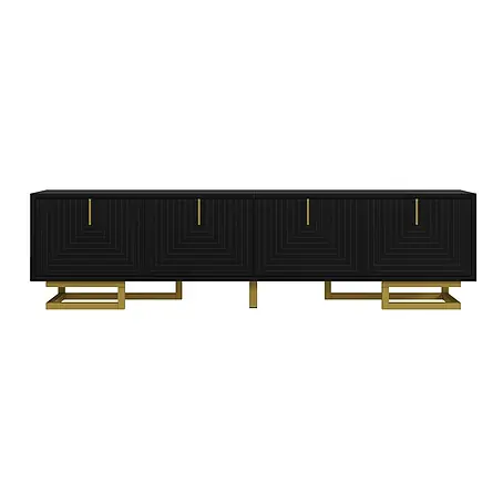 SONNENH Kommode 160 x 38 x 44,5 cm, Schwarz
