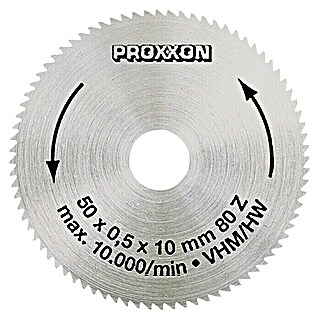 Proxxon List krožne žage št. 28011 (Premer: 50 mm, Premer luknje za pritrditev: 10 mm, Trdni volframov karbid)