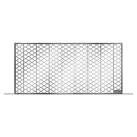 ACO Therm Lichtschachtrost (104 x 40 cm, Stahl verzinkt, Streckmetall)