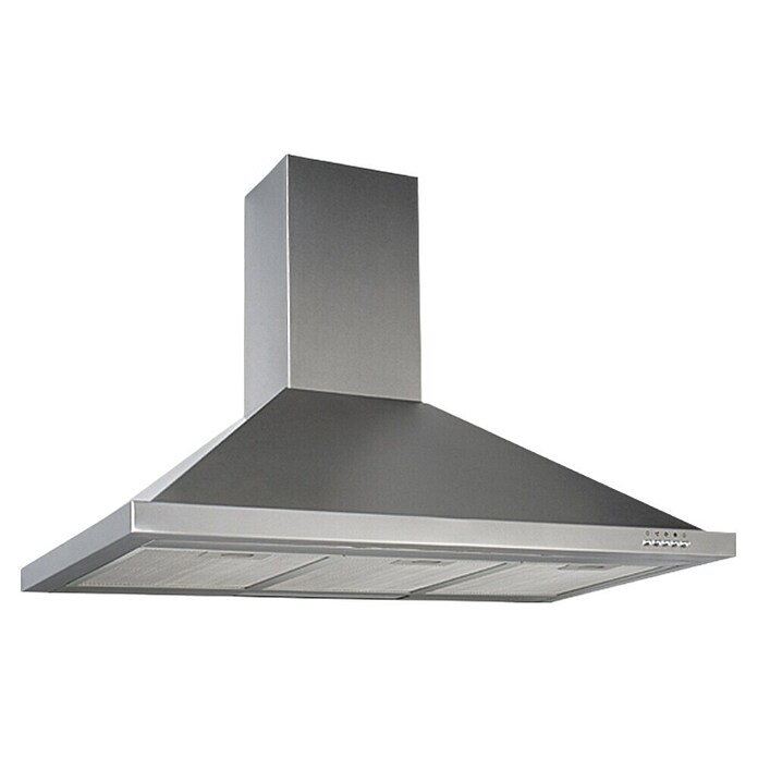 Respekta Kaminhaube Amazonit CH 22068 IX (Breite: 90 cm, Max. Luftleistung: 330 m³/h im Normalbetrieb, Edelstahl)