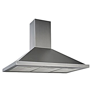 Respekta Kaminhaube Amazonit CH 22068 IX-B (Breite: 90 cm, Max. Gebläseleistung Abluftbetrieb: 330 m³/h, Edelstahl)