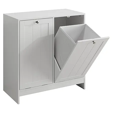 SONNENH Wäscheschrank 66 x 33 x 68 cm, Weiß