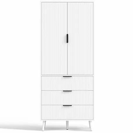 SONNENH Hochschrank 75 x 35 x 180 cm, Weiß