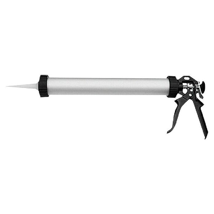 Calfating 50×22×8 1Pc Aluminum Tube Silicone Caulking 600ml Caulking Tool with 10 Mouthpieces Caulking Empty Silicone Cartridge