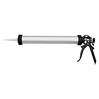 Heka Pistola de silicona (Largo, Capacidad volumétrica: 600 ml, Aluminio)