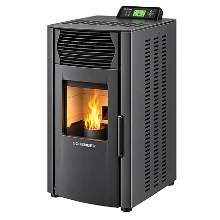 SCHENGER Pelletofen HP51 schwarz 8,8 kW A++ Vollautomatisch WLAN