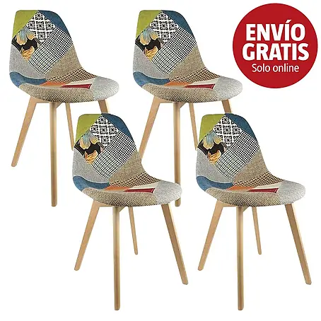 Home Deco Factory  Silla Patchwork