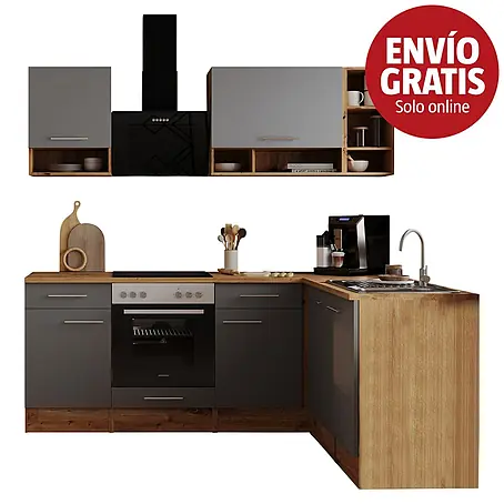 Respekta Cocina modular completa esquinera Hilde