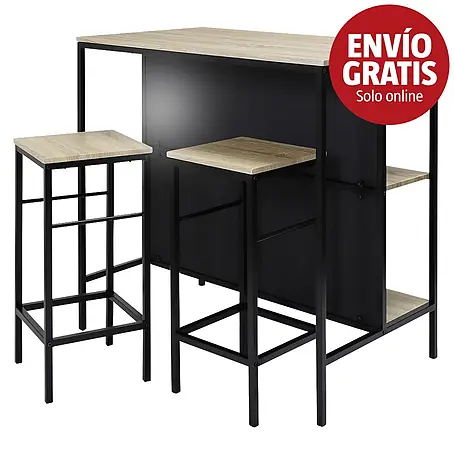 Home Deco Factory  Mesa alta con taburetes Loka