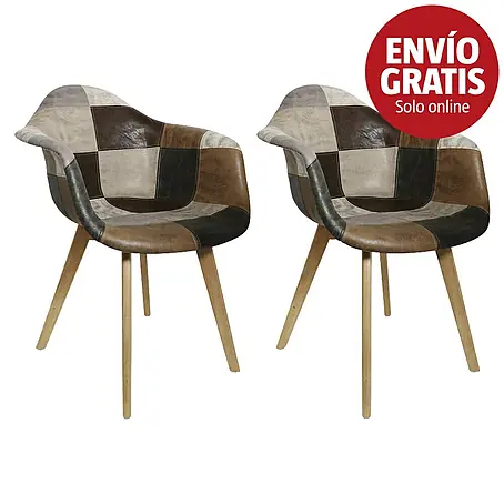Home Deco Factory  Silla butaca Patchwork