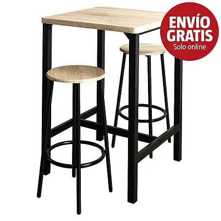 Home Deco Factory  Mesa alta con taburetes Loka