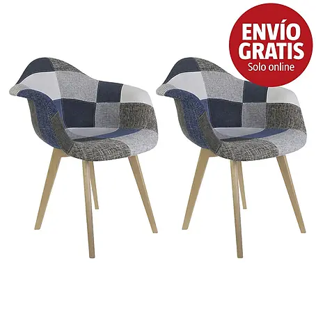 Home Deco Factory  Silla butaca Patchwork