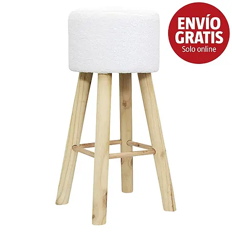 Home Deco Factory  Taburete rizado Freya