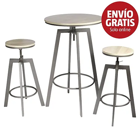 Home Deco Factory  Mesa alta con taburetes Bristot Indus