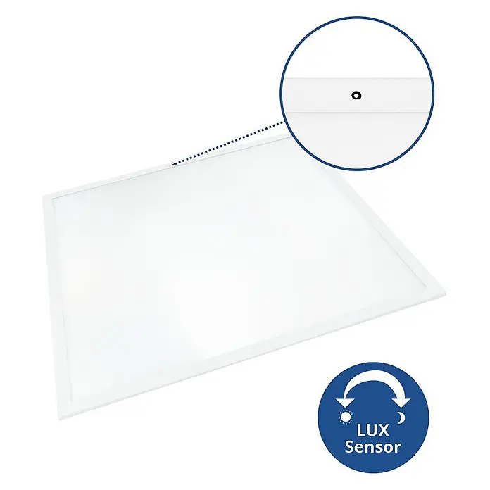 ENOVALITE LED Panel 30 W 4000 K neutralweiß -  - Weißes LED-Panel mit integriertem LUX-Sensor zur automatischen Helligkeitsanpassung.