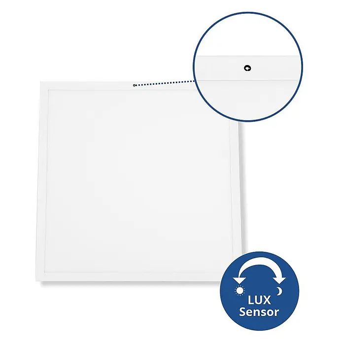ENOVALITE LED Panel 30 W 4000 K neutralweiß -  - Weißes LED-Panel mit integriertem LUX-Sensor zur automatischen Helligkeitsregelung je nach Umgebungslicht.