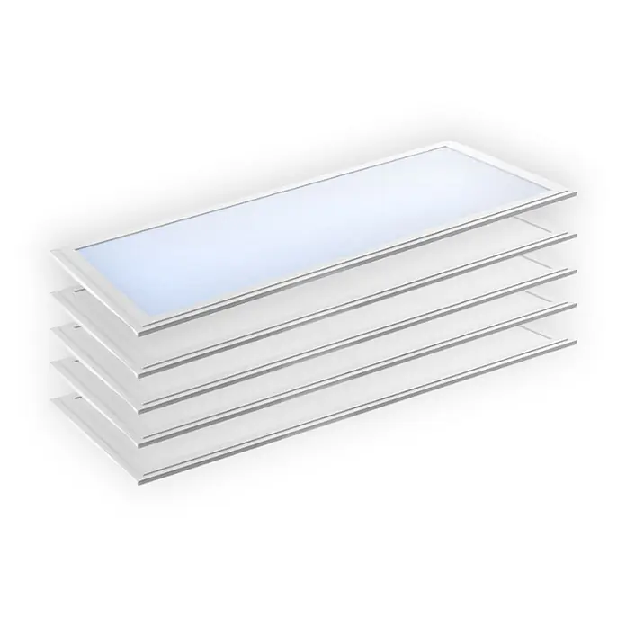 ENOVALITE LED Panel 36 W 6000 K kaltweiß -  - Gestapelte weiße rechteckige LED-Panels mit leuchtender Oberfläche.