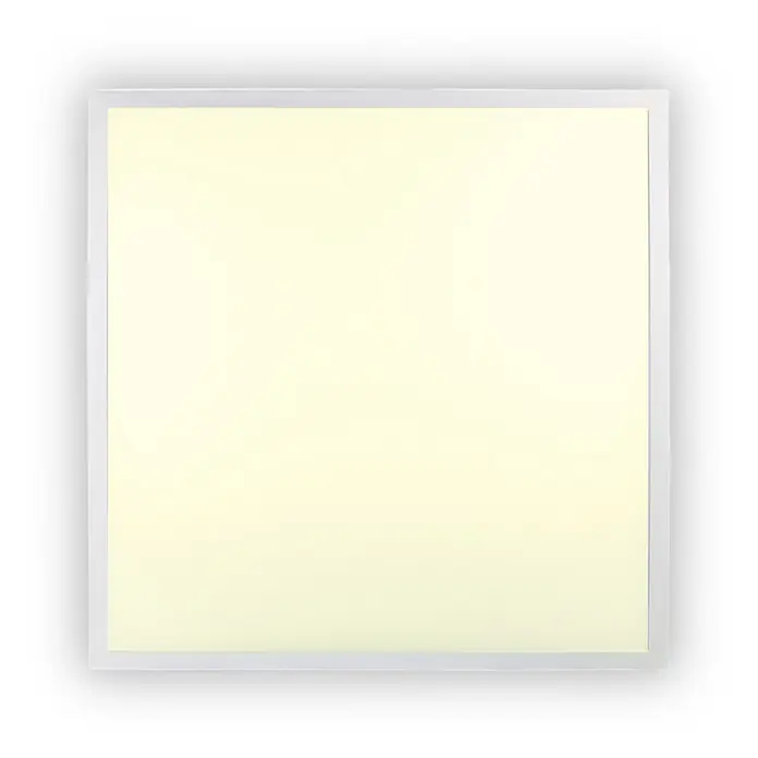 ENOVALITE LED Panel 36 W 3000 K warmweiß -  - Quadratische LED-Leuchtplatte mit weißem Rahmen und sanftem, warmweißem Licht.