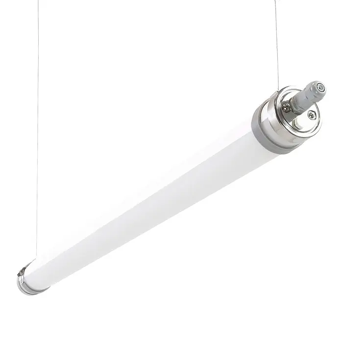ENOVALITE LED Feuchtraumleuchte 50 W 4000 K neutralweiß -  - Abgehängte LED-Röhrenleuchte mit weißem Diffusor und Metallendkappen.