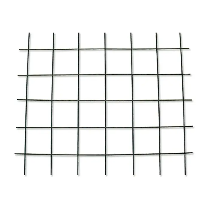 Catnic Baustahlmatte Q257 - 2,3 m x 1 m x 7 mm - Nahaufnahme eines schwarzen Drahtgeflechts. Ideal für Bastelarbeiten und zur Dekoration von Innen- und Außenbereichen.