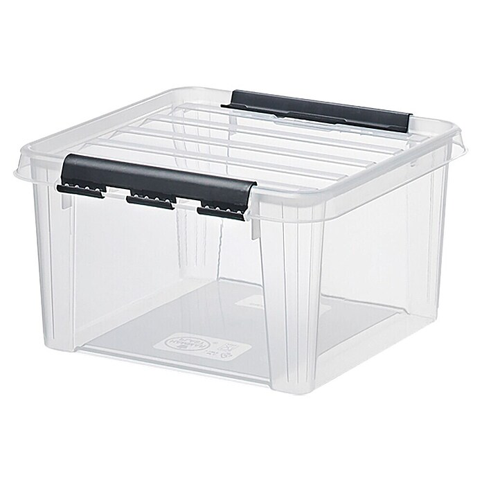 SmartStore Zaboj za shranjevanje Classic 12  (Do x Š x V: 28 x 28 x 17 cm, Plastika, Prozorna) | 1401 - Boxen Körbe Wannen Kunststoff | AAJA - Boxen_Körbe_Wannen | AAJ - Aufbewahrung | AA - Eisenwaren | A - Eisenwaren | BAUHAUS