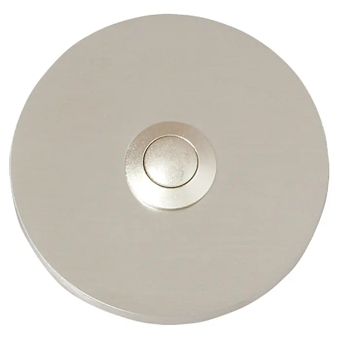 Heidemann Klingeltaster Rügen - Edelstahl, Durchmesser: 70 mm - Ansicht von oben