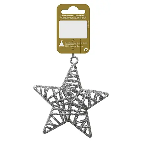 Geroma  Christbaumschmuck Stern glitter