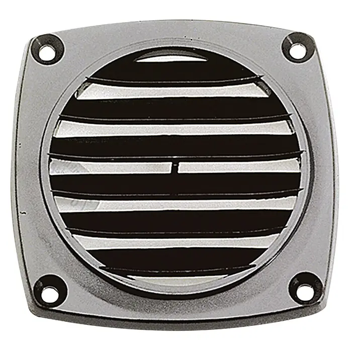 Talamex Lüfterrost - 94 x 94 mm, Schwarz - Vorderansicht
