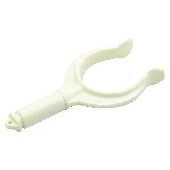 Ruderdolle - Durchmesser: 18 mm, Nylon - Helle Anlegegabel aus Kunststoff für Boote, ideal zum einfachen Festmachen und Anlegen. Robuste Ausführung für zuverlässigen Halt.