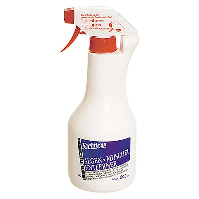 Yachticon Eliminador de algas y lamelibranquios - 500 ml, Líquida - Imagen de un frasco de spray Yachticon Algae + Mussel Remover.