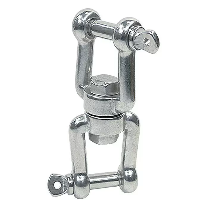 Wirbelschäkel - Durchmesser Bolzen: 5 mm, Bruchlast: 600 kg, Gabel-Gabel, Edelstahl, A4
