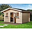 Weka Blockbohlenhaus Bologna (Natur, 11,4 m², Wandstärke: 45 mm)