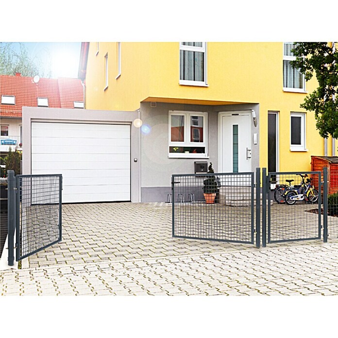Ograjna vrata  (Antracitne barve, Kovina) | 7404 - Zauntore | IAGA - Metallzaun | IAG - Außenbereichsausstattung | IA - Gartenhartware | I - Stadtgarten | BAUHAUS