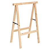 Inklapbare houten schraag (Draagvermogen: 600 kg met 2 houten schragen, Hoogte: 100 cm, Grenen)
