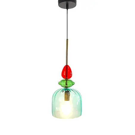 Pendelleuchte PIA einflammig Glasschirm