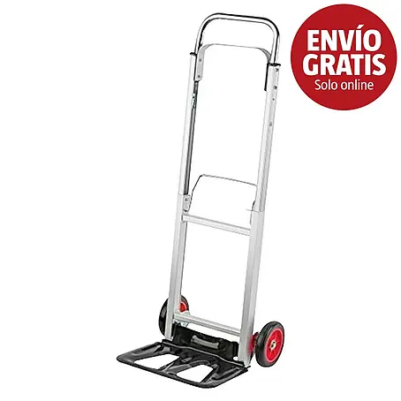 Carretilla de transporte con asa extensible