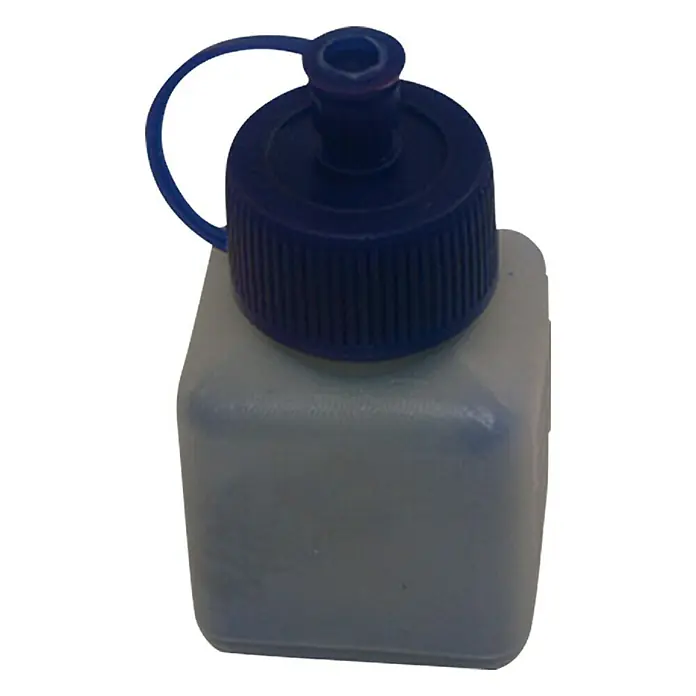 Heka Polvo trazador - Azul - Bote de tinta con tapón azul y recipiente cuadrado translúcido. Ideal para uso en oficina o para aficiones.