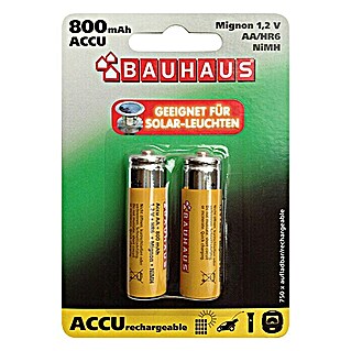 BAUHAUS Akku-Batterien (Mignon AA, Nickel-Metallhydrid, 800 mAh, 1,2 V)