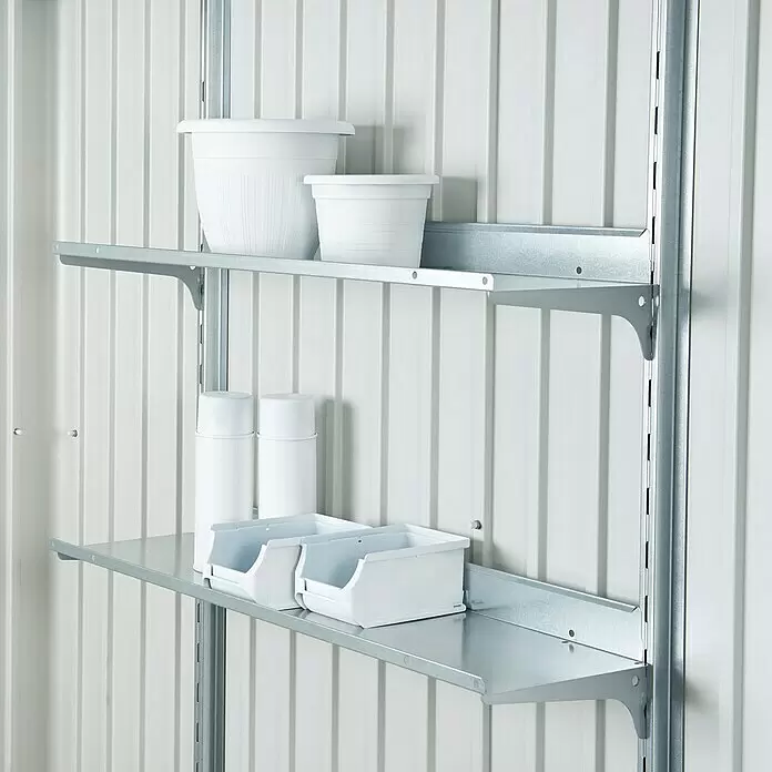 Biohort Regalboden - Passend für: Biohort Gerätehaus Europa, AvantGarde/HighLine/Panorama, L x B: 24,5 x 72 cm, Gesamtstückzahl: 2 Stk. - Stimmungsaufnahme