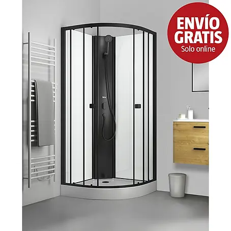 Aurlane Cabina de ducha completa Essentiel Round