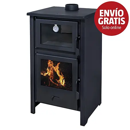 Estufa de leña con horno Moon